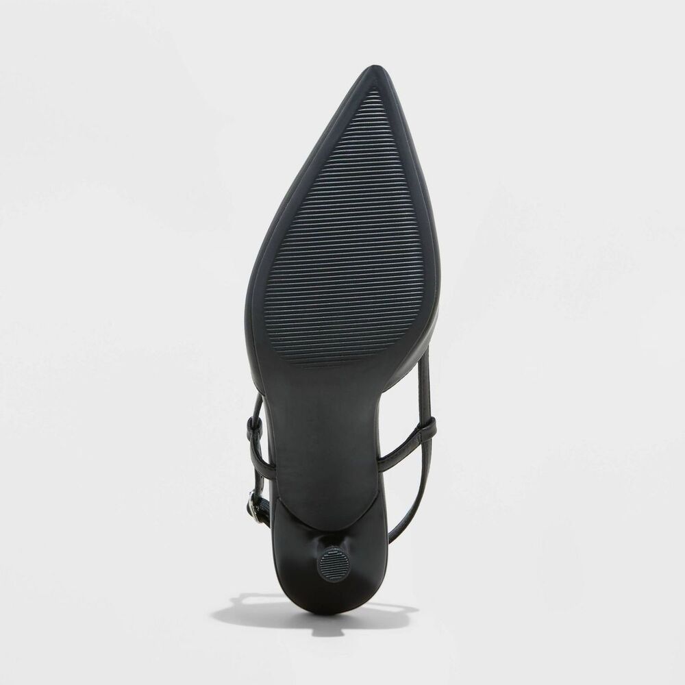Women’s Annette Slingback Heels - A New Day Black 7.5 - Picture 2 of 12